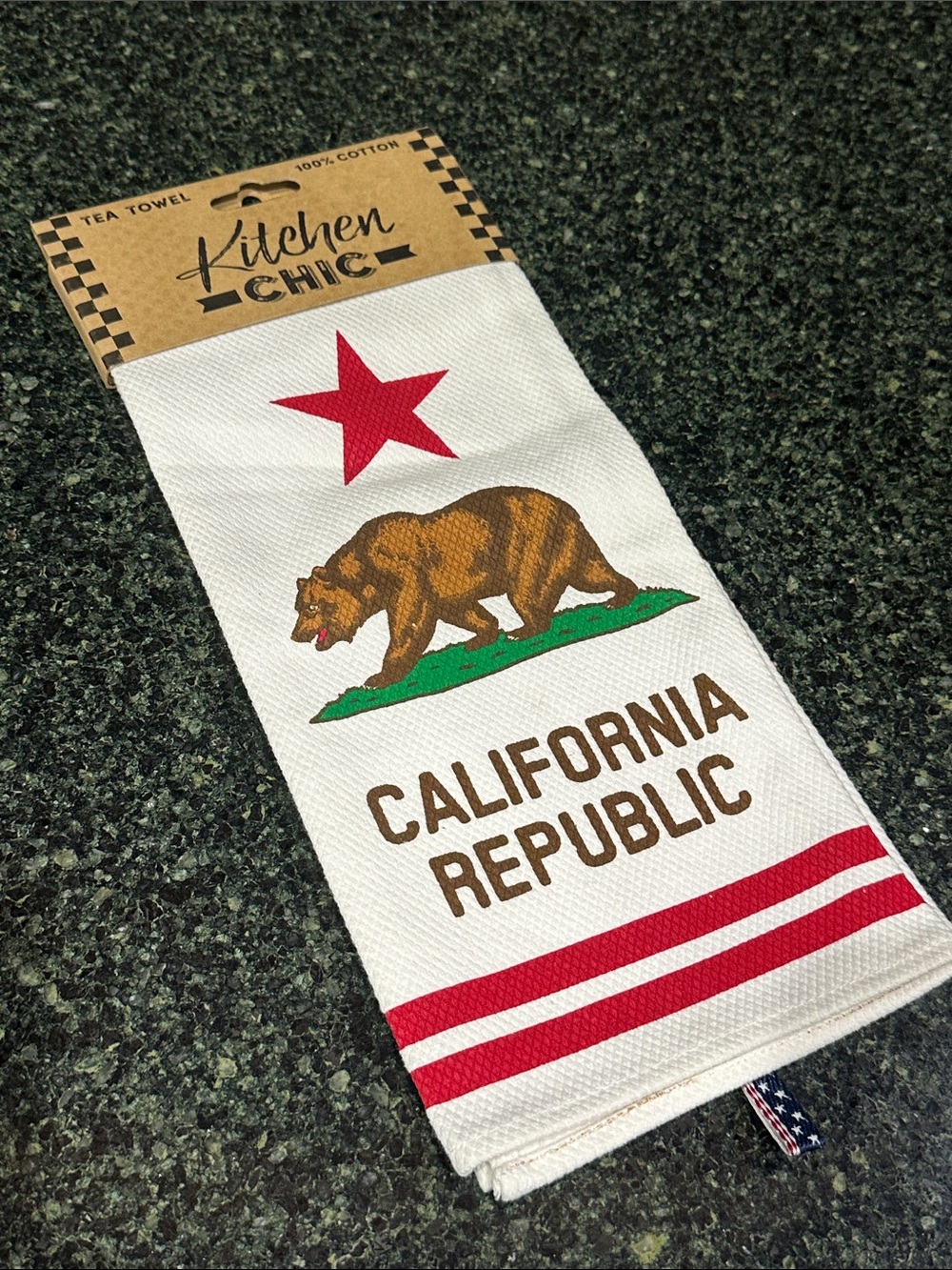 Kitchen Chic California Republic Cotton Tea Towel home decor gift textured NEW